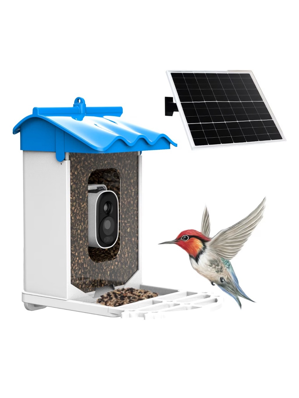 NWT Beuteka Smart AI Birdfeeder w/ Camera and Solar Power